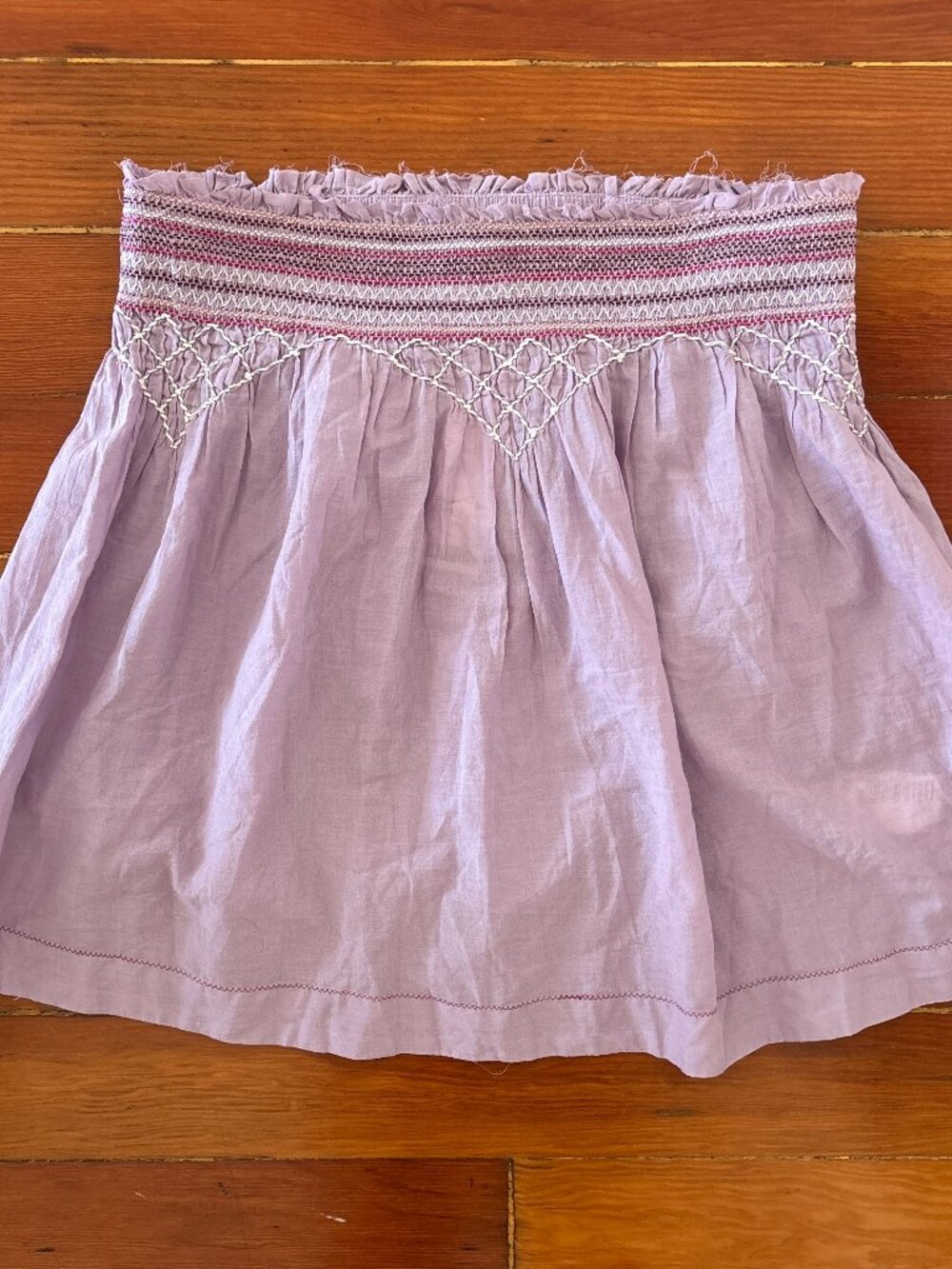 NWT 100% Cotton Boho Embroidered Smocked Tube Top Kimchi Blue UO MEDIUM